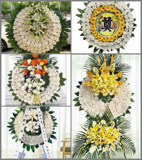 湖北黄冈市黄梅县孔垄镇安墩村花圈速递